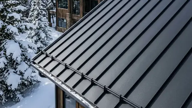 Standing seam metal roof built for Montana winters