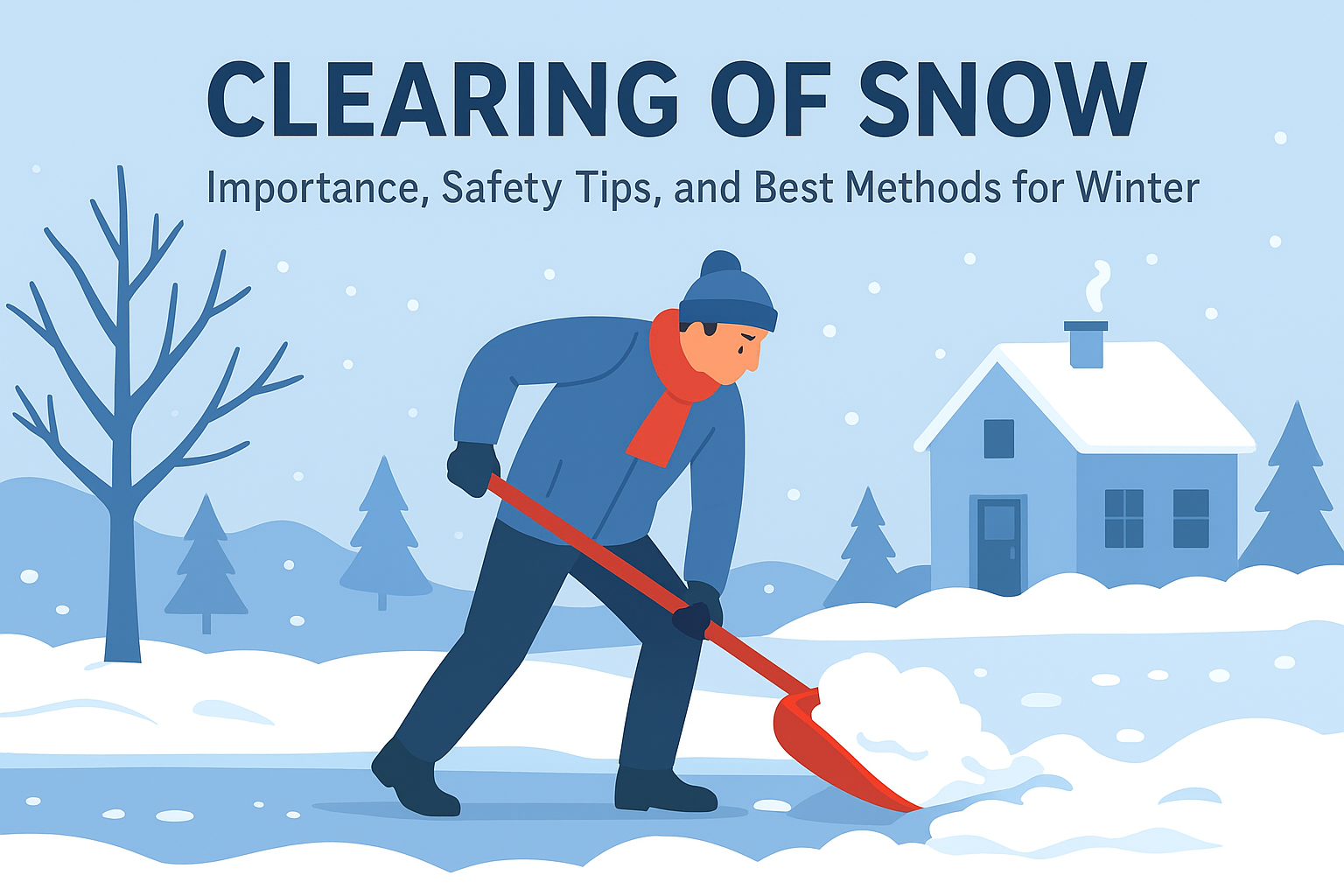 clearing of snow