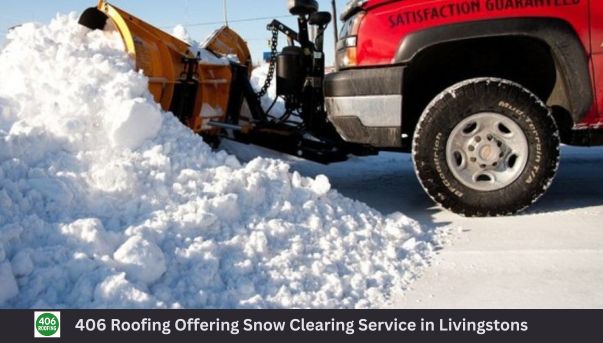 406 Roofing Offering Snow Removal Service in Livingstons (2) sidewalk snow removal in livingston