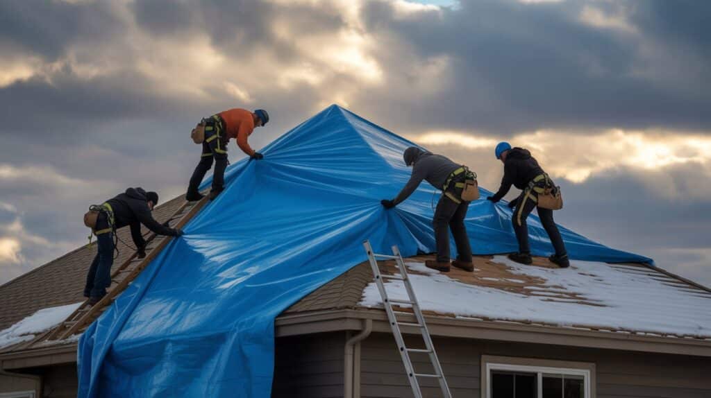 Temporary hail damage