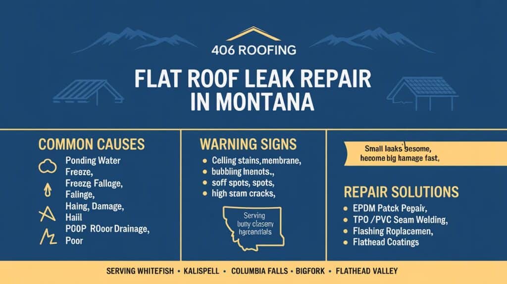 flat roof repair in Montana