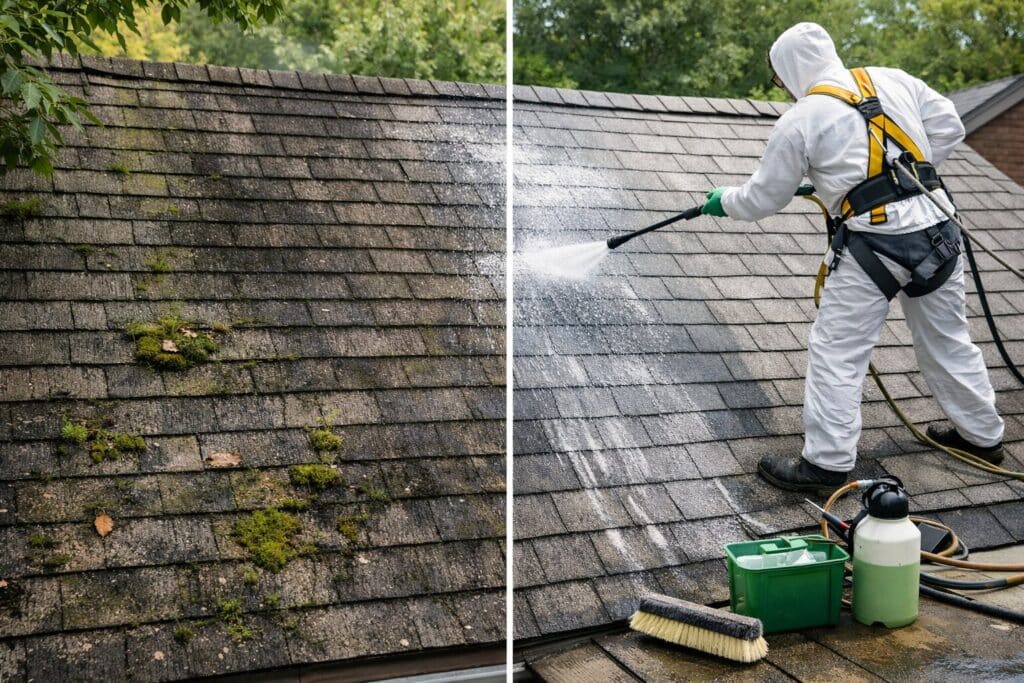 How to Remove Mold from Roof Shingles Safely