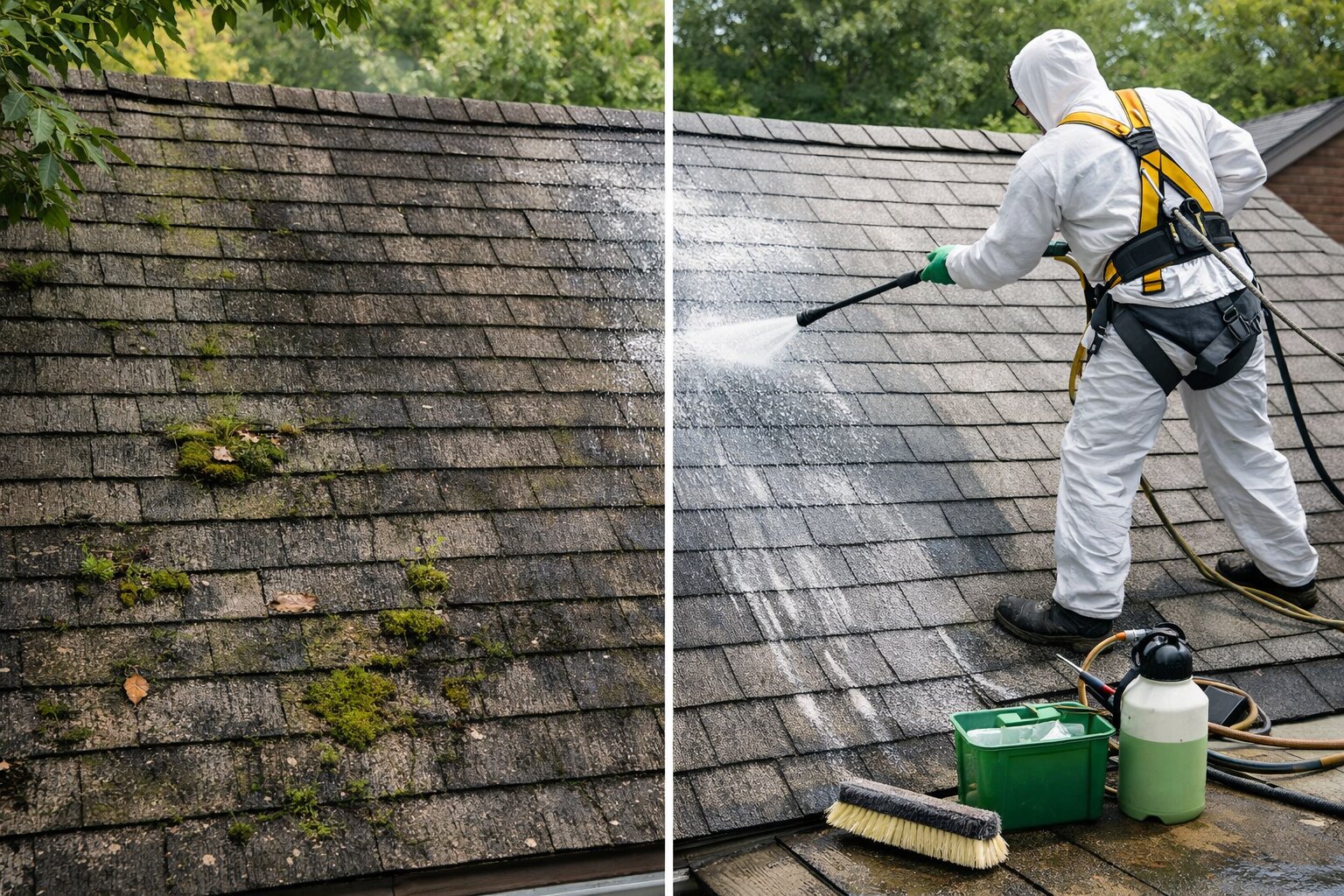How to Remove Mold from Roof Shingles Safely